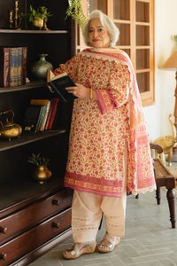 UAE -3 Piece Unstitched Printed Lawn Suit with Lacquer Printed Lawn Dupatta CL-42243 A