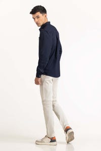 UAE -Navy Basic Casual Shirt 224-117-041