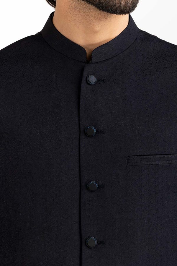 UAE -Navy Blue Basic Waist Coat WC-PD22-032