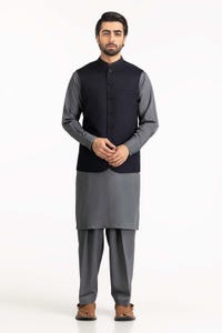 UAE -Navy Blue Basic Waist Coat WC-PD22-032