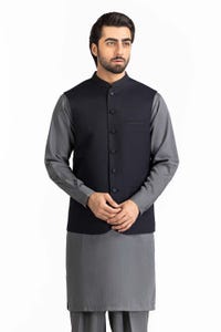 UAE -Navy Blue Basic Waist Coat WC-PD22-032