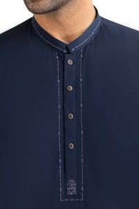 UAE -Navy Blue Embroidered Suit SK-E22-031