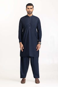 UAE -Navy Blue Embroidered Suit SK-E22-031