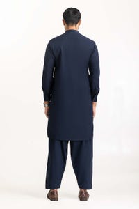 UAE -Navy Blue Embroidered Suit SK-E22-031