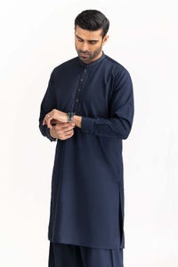 UAE -Navy Blue Embroidered Suit SK-E22-031