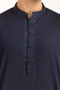 UAE -Navy Blue Embroidered Suit SK-E24-013