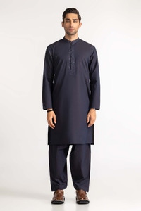 UAE -Navy Blue Embroidered Suit SK-E24-013
