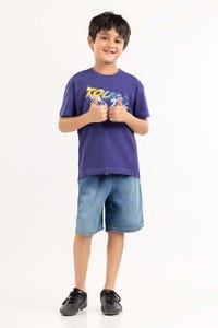 UAE -NAVY BLUE Printed KNIT TOP TBKT-2210053