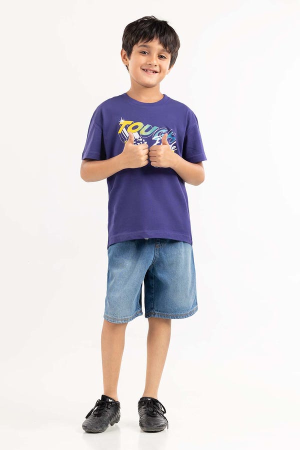 UAE -NAVY BLUE Printed KNIT TOP TBKT-2210053