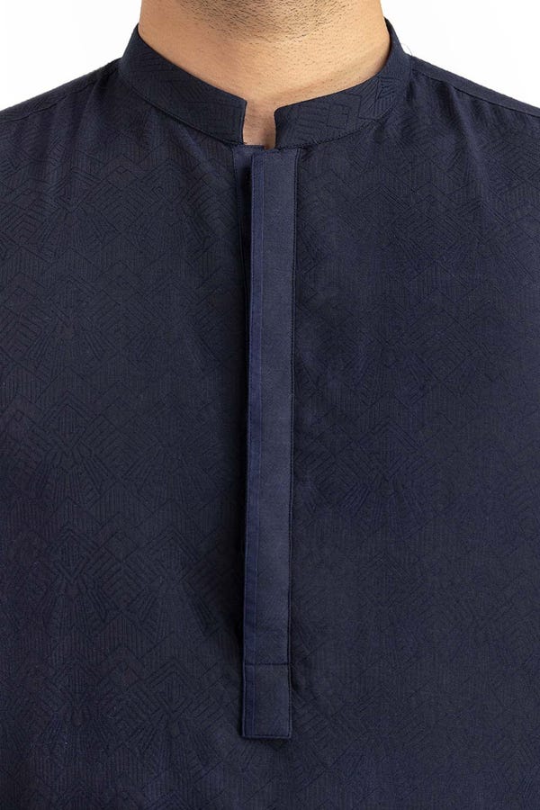 UAE -Navy Blue Styling Kurta KR-STY23-001