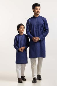UAE -Navy Blue Styling Kurta KR-STY24-065