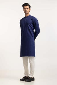 UAE -Navy Blue Styling Kurta KR-STY24-065