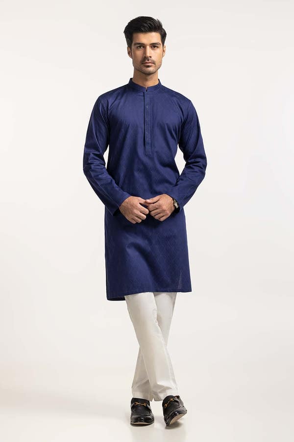 UAE -Navy Blue Styling Kurta KR-STY24-065