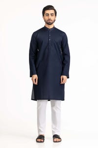 UAE -Navy Embroidered Kurta KR-EMB22-024