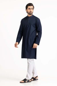 UAE -Navy Embroidered Kurta KR-EMB22-024