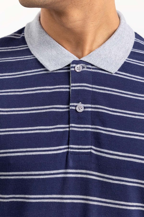 UAE -Navy Yarn Dyed Polo PKP-YD-D81