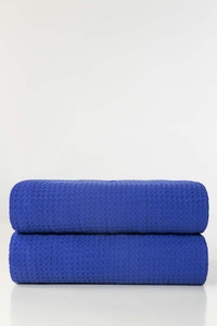 UAE -Ocean Waffle Bed Throw