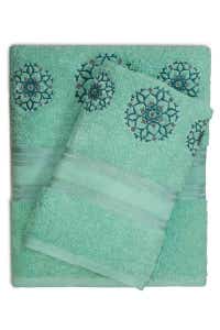 UAE -Ocean Wave 3 PC Combed Embroidered Towel Set