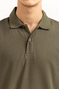 UAE -Olive Basic Polo PS-SIGPK23-226