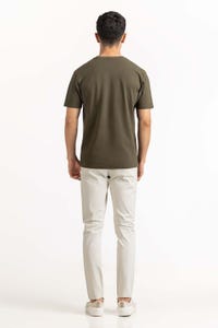 UAE -Olive Basic Tee TS-CNPK23-058