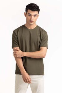UAE -Olive Basic Tee TS-CNPK23-058