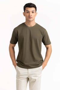 UAE -Olive Basic Tee TS-CNPK23-058