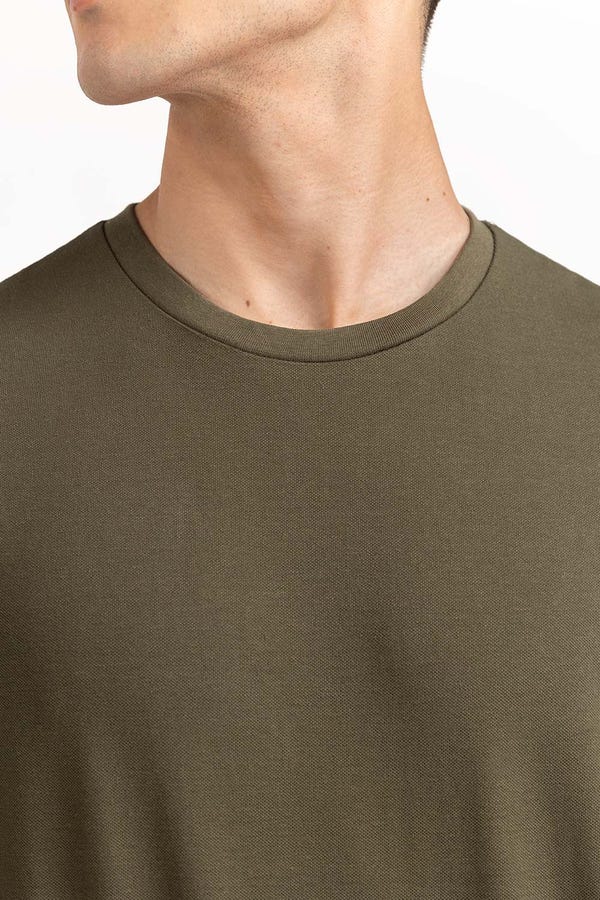 UAE -Olive Basic Tee TS-CNPK23-058