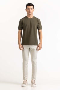 UAE -Olive Basic Tee TS-CNPK23-058