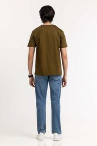 UAE -Olive Graphic Tee TS-CNSJ23-094