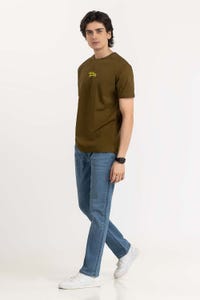 UAE -Olive Graphic Tee TS-CNSJ23-094