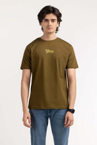 UAE -Olive Graphic Tee TS-CNSJ23-094