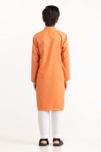 UAE -Orange Embroidered Kurta KR-KEMB22-012