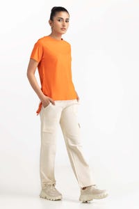 UAE -Orange Knit T-Shirt 231-213-004 A