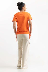UAE -Orange Knit T-Shirt 231-213-004 A
