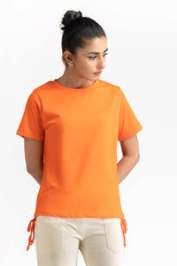 UAE -Orange Knit T-Shirt 231-213-004 A