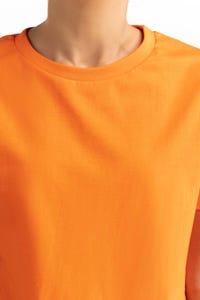 UAE -Orange Knit T-Shirt 231-213-004 A