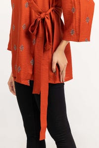 UAE -Orange Woven Shirt 231-217-037