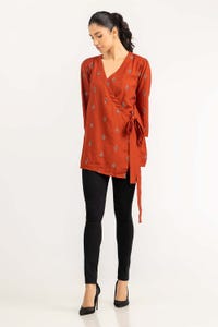 UAE -Orange Woven Shirt 231-217-037