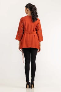 UAE -Orange Woven Shirt 231-217-037