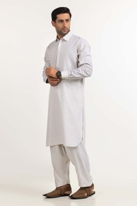 UAE -Oyster White Basic Suit SK-P23-013