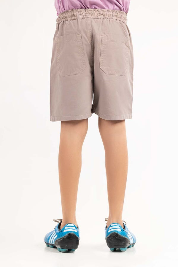 UAE -OYSTR GREY Basic Toddler Boys Non-Denim Shorts Wide Leg TBNB-2210002 A 