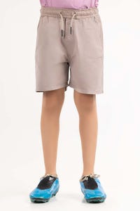 UAE -OYSTR GREY Basic Toddler Boys Non-Denim Shorts Wide Leg TBNB-2210002 A 