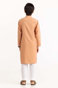 UAE -Peach Basic Kurta KR-KPLN22-073