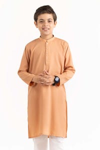 UAE -Peach Basic Kurta KR-KPLN22-073
