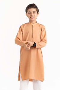 UAE -Peach Basic Kurta KR-KPLN22-073