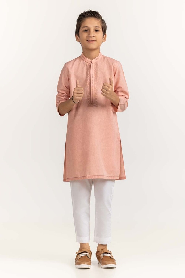 UAE -Peach Styling Kurta KR-KSTY24-007
