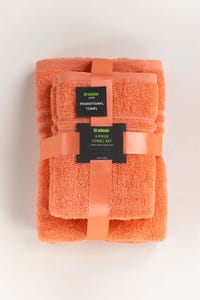 UAE -Peach 3 Pcs Towel Set