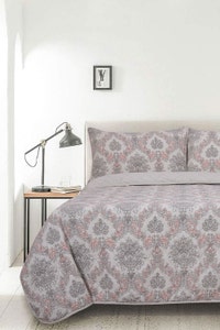 UAE -Pearl Damask T-150 Bed Throw