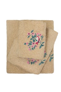 UAE -Pebble 3 Pc Embroidered Towel Set