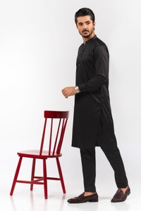 UAE -Black Unstitched Fabric Opus Merrick